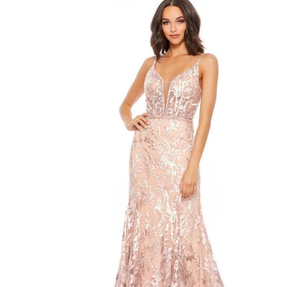 Mac Duggal beautiful gown sz 14 - Picture 5 of 12